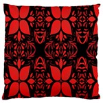 Christmas Red Black Xmas Gift Standard Flano Cushion Case (Two Sides) Front