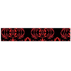 Christmas Red Black Xmas Gift Large Flano Scarf  by artworkshop