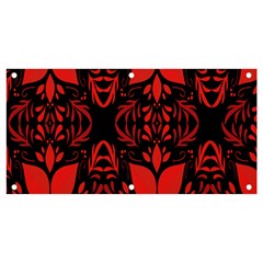 Christmas Red Black Xmas Gift Banner And Sign 4  X 2  by artworkshop