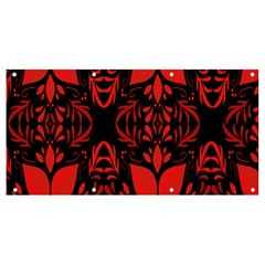 Christmas Red Black Xmas Gift Banner And Sign 8  X 4  by artworkshop