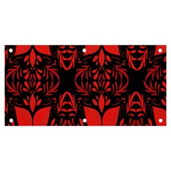 Christmas Red Black Xmas Gift Banner And Sign 6  X 3  by artworkshop