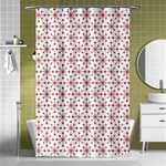 Christmas Pattern Red Stars Shower Curtain 48  x 72  (Small)  Curtain(48  X 72 ) - 42.18 x64.8  Curtain(48  X 72 )