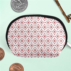 Christmas Pattern Red Stars Accessory Pouch (medium) by artworkshop