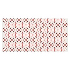 Christmas Pattern Red Stars Banner And Sign 6  X 3  by artworkshop