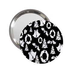 Black Card Christmas December 2 25  Handbag Mirrors by artworkshop