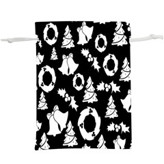 Black Card Christmas December  Lightweight Drawstring Pouch (xl) by artworkshop