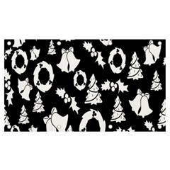 Black Card Christmas December Banner And Sign 7  X 4 