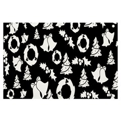 Black Card Christmas December Banner And Sign 6  X 4  by artworkshop