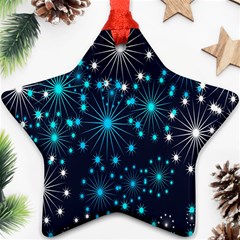 Abstract Pattern Snowflakes Ornament (star) by artworkshop