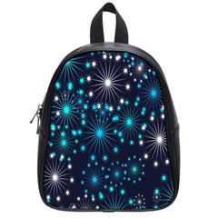 Abstract Pattern Snowflakes School Bag (small) by artworkshop