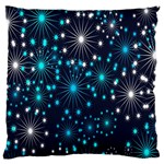 Abstract Pattern Snowflakes Standard Flano Cushion Case (Two Sides) Front