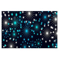 Abstract Pattern Snowflakes Banner And Sign 6  X 4 