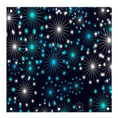 Abstract Pattern Snowflakes Banner And Sign 4  X 4 