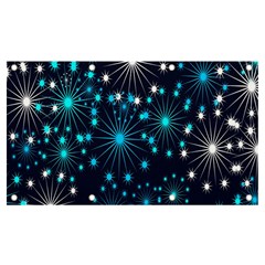 Abstract Pattern Snowflakes Banner And Sign 7  X 4 