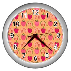 The Cutest Harvest   Wall Clock (silver) by ConteMonfrey