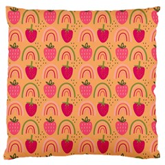 The Cutest Harvest   Large Flano Cushion Case (one Side) by ConteMonfrey