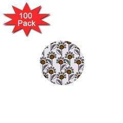 Daisy Minimalist Leaves 1  Mini Buttons (100 Pack)  by ConteMonfrey