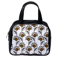 Daisy Minimalist Leaves Classic Handbag (one Side) by ConteMonfrey