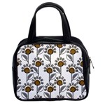 Daisy Minimalist Leaves Classic Handbag (Two Sides) Front