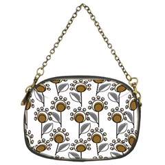 Daisy Minimalist Leaves Chain Purse (two Sides) by ConteMonfrey