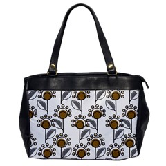 Daisy Minimalist Leaves Oversize Office Handbag by ConteMonfrey