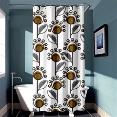 Daisy Minimalist Leaves Shower Curtain 36  X 72  (stall)  by ConteMonfrey