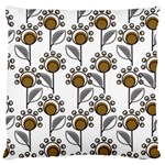 Daisy Minimalist Leaves Large Cushion Case (Two Sides) Front