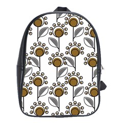 Daisy Minimalist Leaves School Bag (xl) by ConteMonfrey