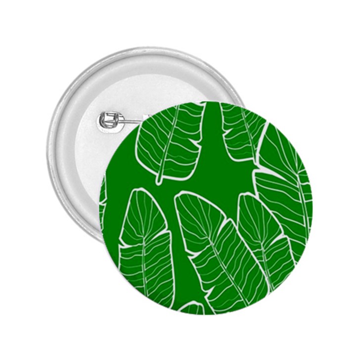 Green Banana Leaves 2.25  Buttons