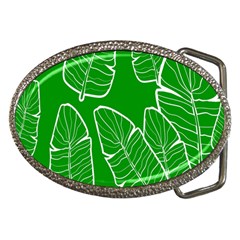 Green Banana Leaves Belt Buckles by ConteMonfrey