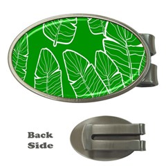 Green Banana Leaves Money Clips (oval)  by ConteMonfrey