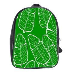 Green Banana Leaves School Bag (large) by ConteMonfrey