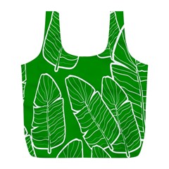 Green Banana Leaves Full Print Recycle Bag (l) by ConteMonfrey