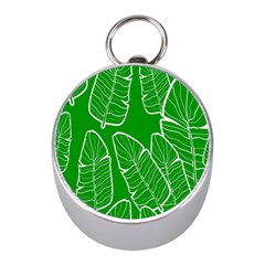 Green Banana Leaves Mini Silver Compasses by ConteMonfrey