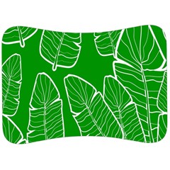 Green Banana Leaves Velour Seat Head Rest Cushion by ConteMonfrey