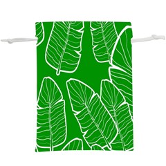 Green Banana Leaves  Lightweight Drawstring Pouch (xl) by ConteMonfrey