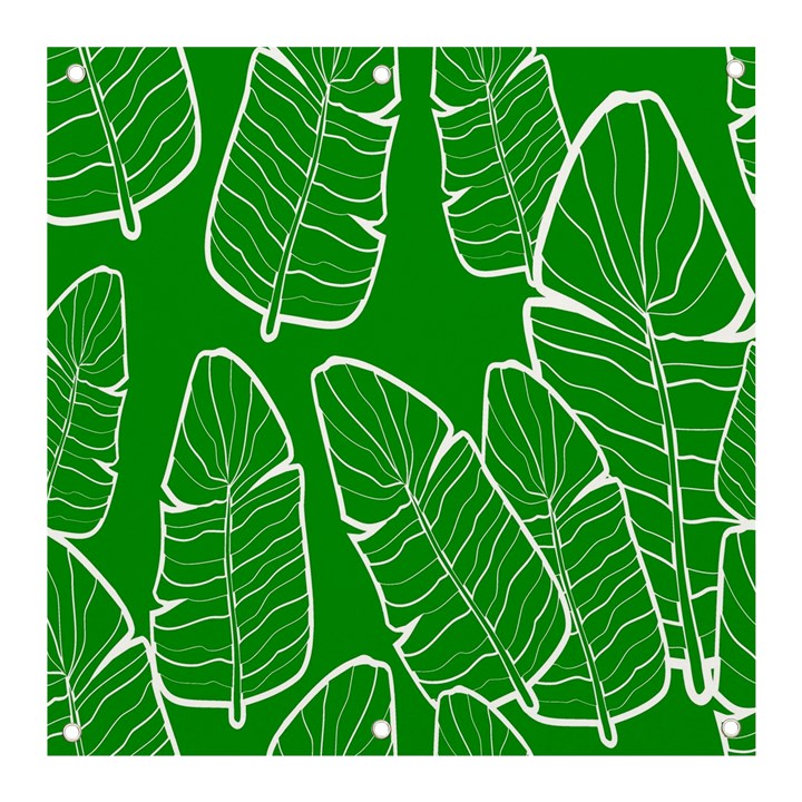 Green Banana Leaves Banner and Sign 3  x 3 