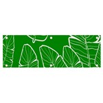 Green Banana Leaves Banner and Sign 6  x 2  Front