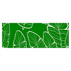 Green Banana Leaves Banner And Sign 8  X 3  by ConteMonfrey