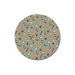 Wild Forest Friends   Magnet 3  (round) by ConteMonfrey