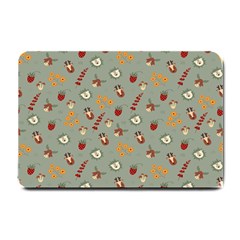 Wild Forest Friends   Small Doormat  by ConteMonfrey