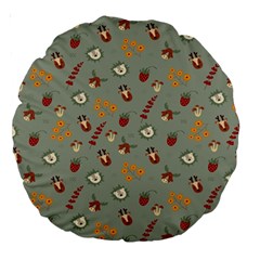 Wild Forest Friends   Large 18  Premium Round Cushions by ConteMonfrey