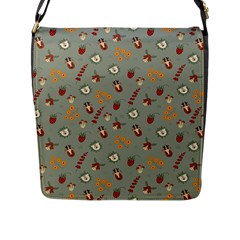 Wild Forest Friends   Flap Closure Messenger Bag (l) by ConteMonfrey