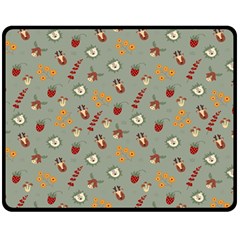 Wild Forest Friends   Double Sided Fleece Blanket (medium)  by ConteMonfrey