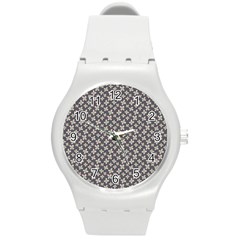 Little Spring Blossom  Round Plastic Sport Watch (M)