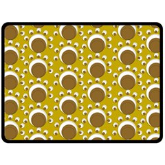 Minimalist Circles  Fleece Blanket (large)  by ConteMonfrey