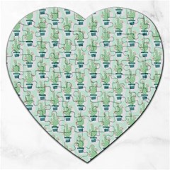 Cuteness Overload Of Cactus!  Jigsaw Puzzle (heart) by ConteMonfrey