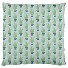 Cuteness Overload Of Cactus!  Large Cushion Case (one Side) by ConteMonfrey