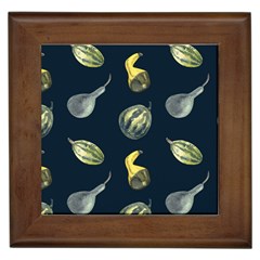 Vintage Vegetables Zucchini  Framed Tile by ConteMonfrey