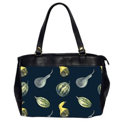 Vintage Vegetables Zucchini  Oversize Office Handbag (2 Sides)